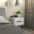 thumbnail image 4 of Zzbiqs Nightstand with 2 Drawers,Bedside Table for Bedroom,Living Room,Sofa Side,White, Dark Gray, 4 of 5