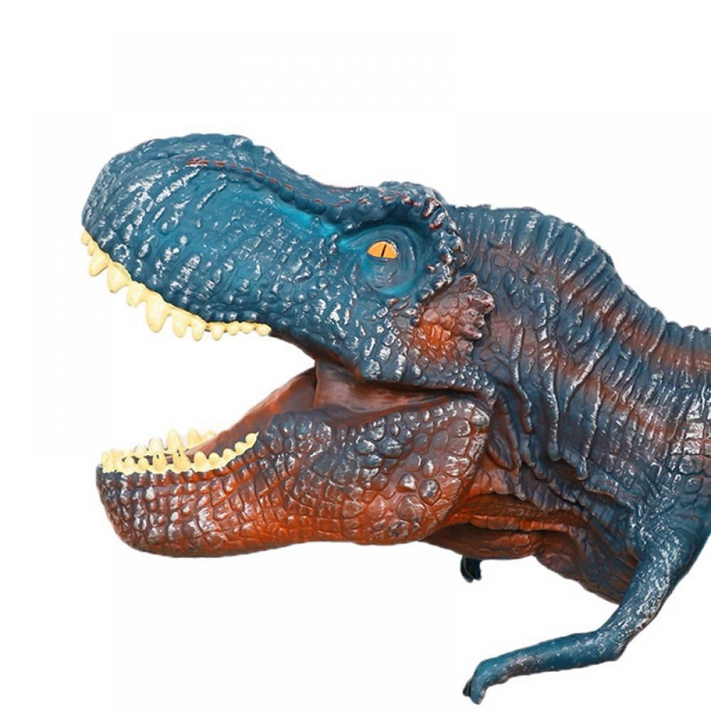 Rubbery Dinosaur Hand Puppet Choose from T-rex or Triceratops 
