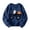 Navy, variant on Cute Halloween Sweatshirts For Toddler Boys Ghost Pumpkin Print Shirt Crewneck Long Sleeve Tops Preppy Pullover Kids Clothes Size 2-3T