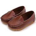 thumbnail image 5 of DADAWEN Boys Soft Split Leather Slip-On Loafer Dress Shoes 7 Size, 5 of 5