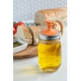 Jarware 82640 Oil Cruet Lid for Regular Mouth Mason Jars, Orange
