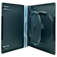 thumbnail image 1 of CheckOutStore 25 STANDARD Black Double DVD Cases with Inner Flap, 1 of 1