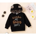 thumbnail image 4 of StylesILove Baby Toddler Girls 3D Ears Letter Print Long Sleeve Pullover Hoodie & Leopard Pants 2pcs Fall Winter Outfit (Black, 12 Months), 4 of 7