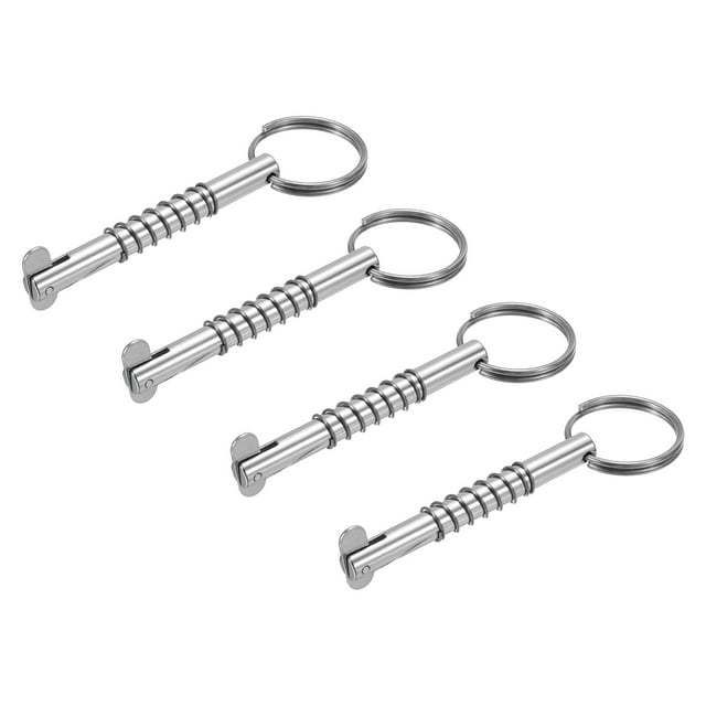 Unique Bargains 316 Stainless Steel Quick Release Pin Usable Length 2.6' Bimini Top Pin 4 Pack