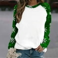 thumbnail image 3 of qucoqpe Womens Christmas Sweatshirt Long Sleeve Shirts Graphics Pullover Top for Women, 3 of 5