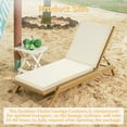 thumbnail image 2 of YEERSWAG 80x26x3 Inch Outdoor Patio Chair Cushion Recliner Cushion Chaise Lounge Cushion Non Slip Waterproof Beach Garden Furniture Cushion with Ties, 2 of 8