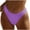 Purple, variant on Women's Sexy Low Waist Bikini Bottoms - Ruched Swim Briefs with Full Coverage & High-Cut Leg