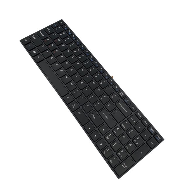 Seitruly Teclados de ordenador portátil con marco negro con escritura fluida retroiluminada, teclado de ordenador, repuesto de pieza de repuesto para Juegos de teclado y mouse para computadora
