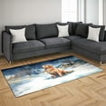 thumbnail image 3 of Hello Winter Golden Retriever Welcome Snowy Night Watercolor Vintage Indoor Rug Goldens Dog Lover Gifts Idea Carpet Living Bed Room Sofa Home Decor - 01011, 3 of 5