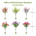 thumbnail image 2 of Flores artificiales ShareConn para decoración de exteriores, 48 paquetes, 2 of 7