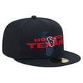 thumbnail image 3 of Men's New Era  Navy Houston Texans Overlap Wordmark 59FIFTY Fitted Hat, 3 of 5