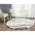 thumbnail image 3 of SAFAVIEH Barcelona Calanthia Abstract Shag Area Rug, Ivory/Silver, 3' x 5', 3 of 3
