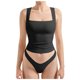 thumbnail image 1 of Camiseta sin mangas sexy con cuello cuadrado y espalda descubierta, tirantes ajustables, ropa de club, para mujer - XS-XL, 1 of 6
