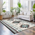 6x9 Area Rugs for Living Room, Southwest Ethnic Non-Slip Area Rugs for ...
