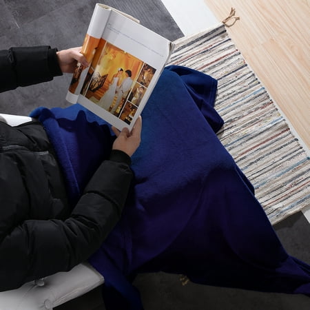 Multi-Purpose Super Soft Cozy Plush Fleece Throw Blanket For Bed Couch Sofa 50"x60" Navy