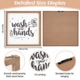 thumbnail image 2 of Wooden Bathroom Signs Decor, Rustic Wash Your Hands Wooden Box Sign, Wood Sign Block Plaque for Restroom Toilet Shelf Table Decorative, 2 of 8
