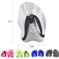 thumbnail image 4 of Naiovety 1 par de paletas de mano con correa ajustable equipo de entrenamiento de paleta de palma de natación para deportes acuáticos buceo Snorkel azul Type2 NO2 Naiovety OD022026-03, 4 of 6
