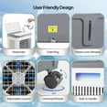 thumbnail image 5 of PEXMOR 5.2Gal Portable Air Cooler, 1400CFM Evaporative Swamp Cooler Fan with Remote, 12H Timer, 4 Ice Boxes, 3 Speeds, Indoor Outdoor, 5 of 8