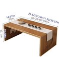 thumbnail image 2 of Table Basse Pliante, Table Basse en Bois, Table de Sol Multifonctionnelle, Adaptée pour Salon, Chambre, Balcon, Étude (Marron, 100cm), 2 of 7