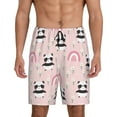 thumbnail image 1 of Vsdgher Short de Pyjama Homme Imprimé Panda Mignon Bas de Pyjama Short de Détente Taille Élastique Léger avec Poches-TTG, 1 of 6