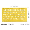 thumbnail image 3 of Traceease Alphabet Lettering Template Drafting Tools English Letter Alphabets Stencil, 3 of 6