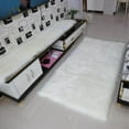 thumbnail image 4 of Alfombrilla para Bebé, Cojín para Silla, Decoración de Piso de Poliéster para Hotel Casero 40 * 90 Cm Blanco Macarena Alfombra de área shaggy, 4 of 8
