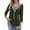 Army Green, variant on Zeagoo Womens Blouses 3/4 Sleeve V Neck Flounce Shirts Casual Dressy Tunic Tops Summer Fall Fashion Clothes