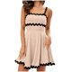 thumbnail image 1 of mfyjkho Vestidos para mujer, Vestido informal de verano con tirantes curvos y cintura ceñida para mujer, de color liso, a la moda Vestidos festivos para mujer m, 1 of 5