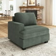 thumbnail image 1 of HONBAY Left Arm of Modular Sectional Corduroy Sofas, Green, 1 of 5