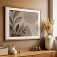 thumbnail image 4 of Leafy Elegance Modern Nature Art Beige - Painting Oak Framed Wall Art Print 20 x 30 inches, 4 of 6