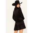thumbnail image 4 of Shyanne Women's Long Sleeve Ruffle Mini Dress - SWHO23D51-BLK Medium  US, 4 of 4