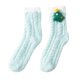 thumbnail image 1 of Calcetines de mujer, calcetines de forro polar, calcetines de suelo, calcetines para dormir, calcetines cálidos de invierno para Verde, 1 of 9