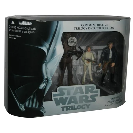 Hasbro 34524 Commemorative Trilogy DVD Collection: Empire Strikes Back (Chewbacca, Princess Leia, Han Solo)