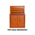 thumbnail image 3 of Hyper Tough Limited Edition 11.6-inch Steel Mini Tool Storage Cabinet, Dark Orange Diamond Glitter, Double Doors & Non-Slip Top Mat, 3 of 6