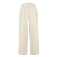 thumbnail image 3 of MIUOWANP Sweatpants for Womens Clearance Women's Loose Wide Leg Pants High Waist Straight Pants Casual Pants Beige XXL, 3 of 4