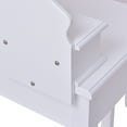 thumbnail image 4 of Topbuy Oval Vanity Mirror Dressing Table Beauty Dresser w/ Cushioned Bench White, 4 of 9