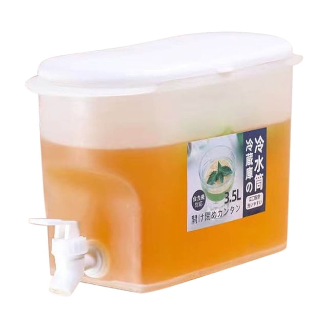 Tea for Colds Large Capacity Refrigerator, Cold Water Pot with Faucet, Fruit Tea Pot, Lemon Water Bucket0