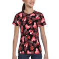 thumbnail image 4 of Fuzoiu Ladybugs and Red Hearts Print Boys' Casual T-Shirt,Crewneck Undershirts,Boys Athletic Shirt,Short Sleeve T-Shirts for Outdoor Play, 4 of 7