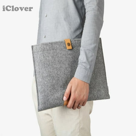 MacBook 15 Inch Sleeve Bag, IClover Felt Laptop Ultrabook Netbook Carry Case Cover Pouch for macbook 15.4''