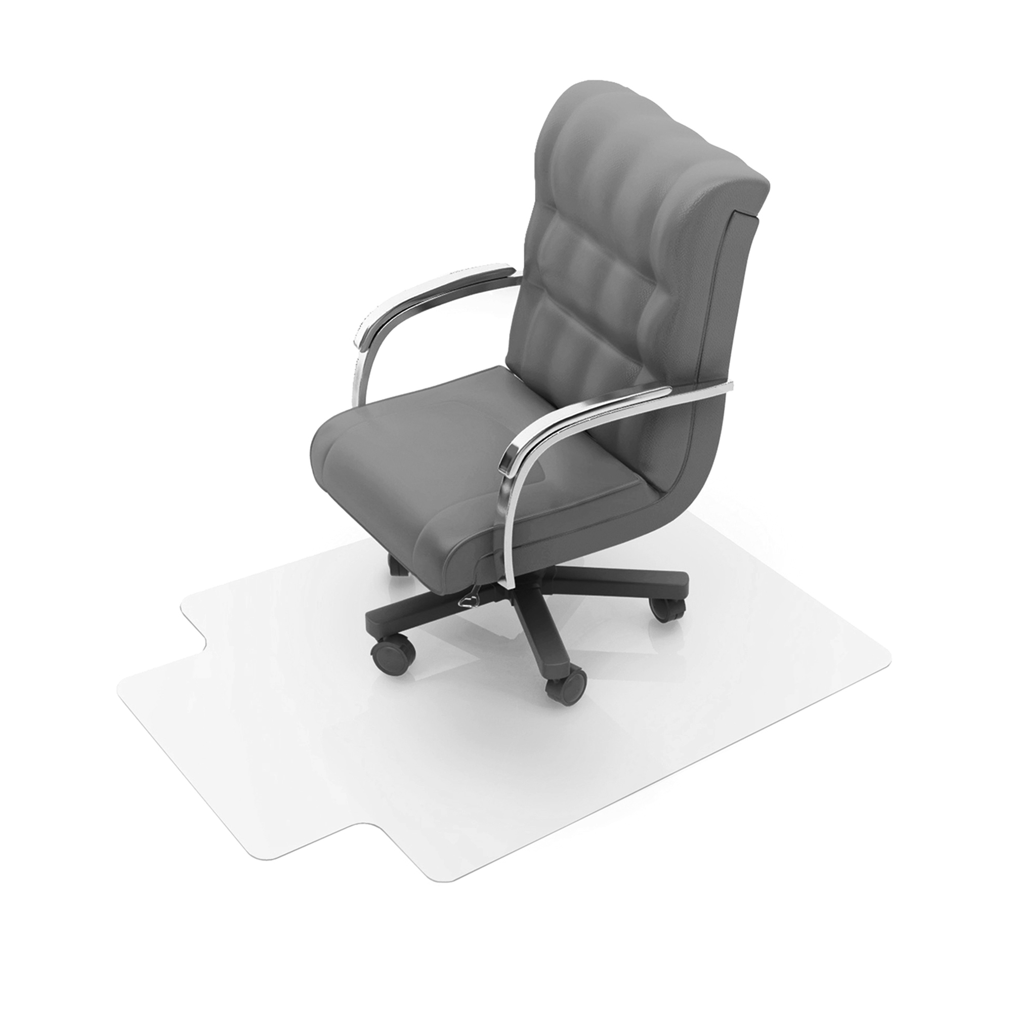 Computex® Anti-Static Vinyl Lipped Chair Mat for Carpets up to 3/8" - 36" x 48" - image 2 of 11
