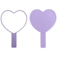 thumbnail image 1 of Heart-Shaped Travel Handheld Mirror, Cosmetic Hand Mirror, 1 of 5