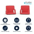 thumbnail image 2 of Flash Furniture Malta Fabric Stadium Chair (2 Pack), Red, 2 of 18
