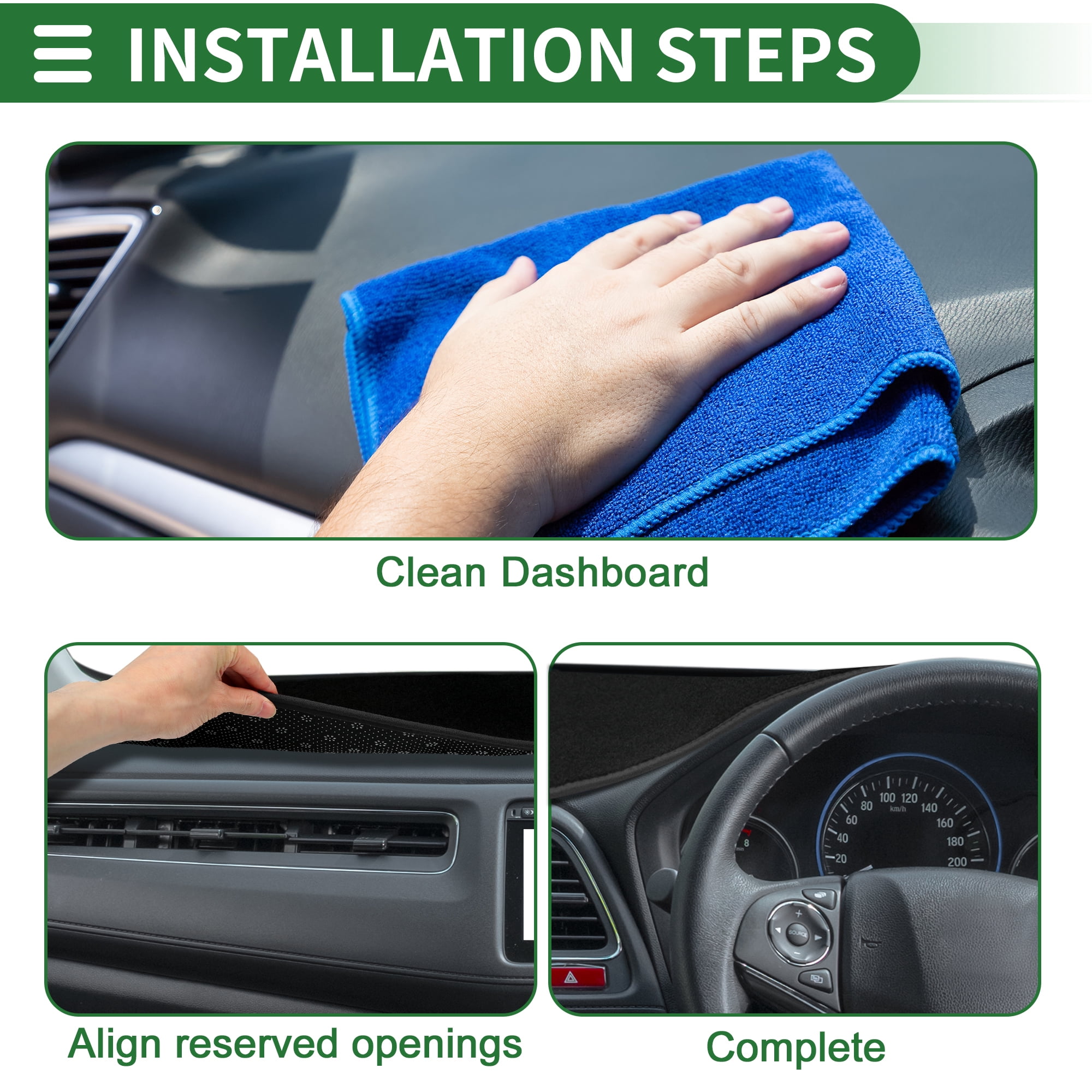 Unique Bargains Dash Cover Non-Slip Dashboard Carpet Mat for Honda Accord 2022-2024