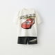 thumbnail image 2 of Camiseta con estampado blanco + pantalones cortos de Disney, chándal de nuevo diseño, camisetas finas para niños de 1 a 6 años, pantalones cortos sueltos, ropa de verano, 2 of 3