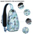 thumbnail image 2 of Crossbody Sling Backpack for Women Men Cute Ocean Life Turtle Shoulder Sling Crossbody Casual Chest Bag for Travel Sports Running Hiking, 2 of 6