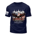 thumbnail image 5 of Patriotic Shirts for Men 250Th Anniversary Printed Men's Casual Polo T-Shirt 250 Years of Freedom Shirt American Flag Patriotic Clothes (Dark Blue,M), 5 of 6