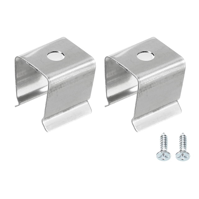 Unique Bargains Rope Light Mounting Clips Stainless Steel Channel Mounting Holder Accessories for 8mm to 11mm LED Strip 20 Pack