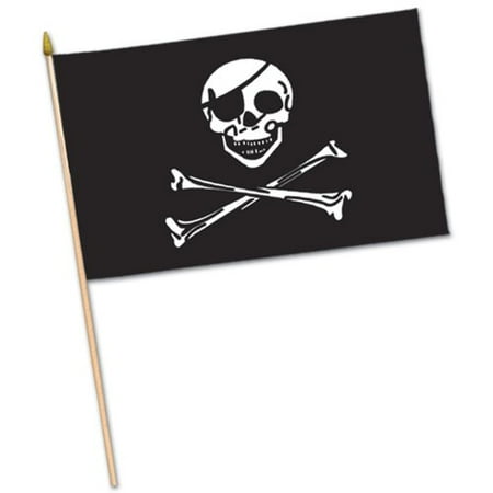 - The Beistle Company Pirate Fabric Traditional Flag (Set of 12)