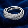 thumbnail image 5 of Pompeii 2 3/4ct Rolling Ring Diamond Pave Eternity 14K White Gold (G/H,SI1-SI2), 5 of 6