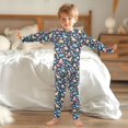 thumbnail image 6 of Dailycode Cotton Pajama Set Snug Fit Long Sleeve Top and Pants for 18M-8Y Cartoon Dinosaur Leaf Mountain, 6 of 7
